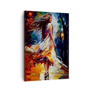Obraz na plátně - Podzimní dívka - 50x70 cm