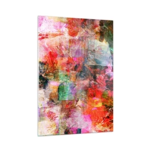 Obraz na skle - Cesta růžovou - 50x70 cm