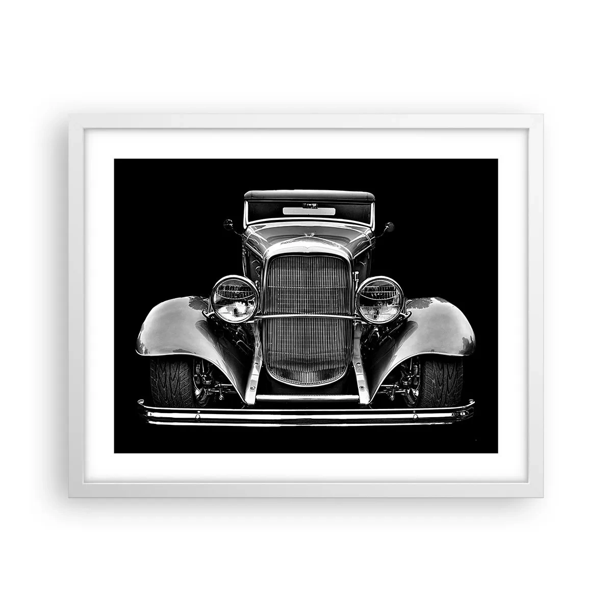 Plakát v bílém rámu - Opravdový gentleman - 50x40 cm