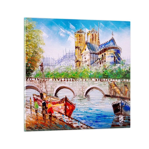 Obraz na skle - Jejich čas nikdy nepomíjí - 70x70 cm