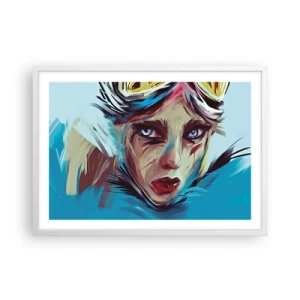 Plakát v bílém rámu - Silniční válečnice - 70x50 cm