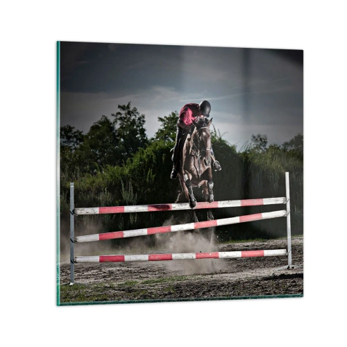 Obraz na skle - Společně pro vítězství - 70x70 cm