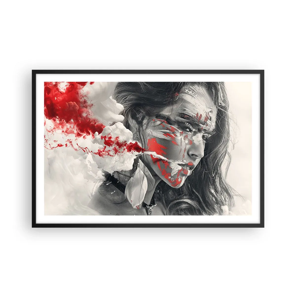 Plakát v černém rámu - Ve spárech absurdity - 91x61 cm