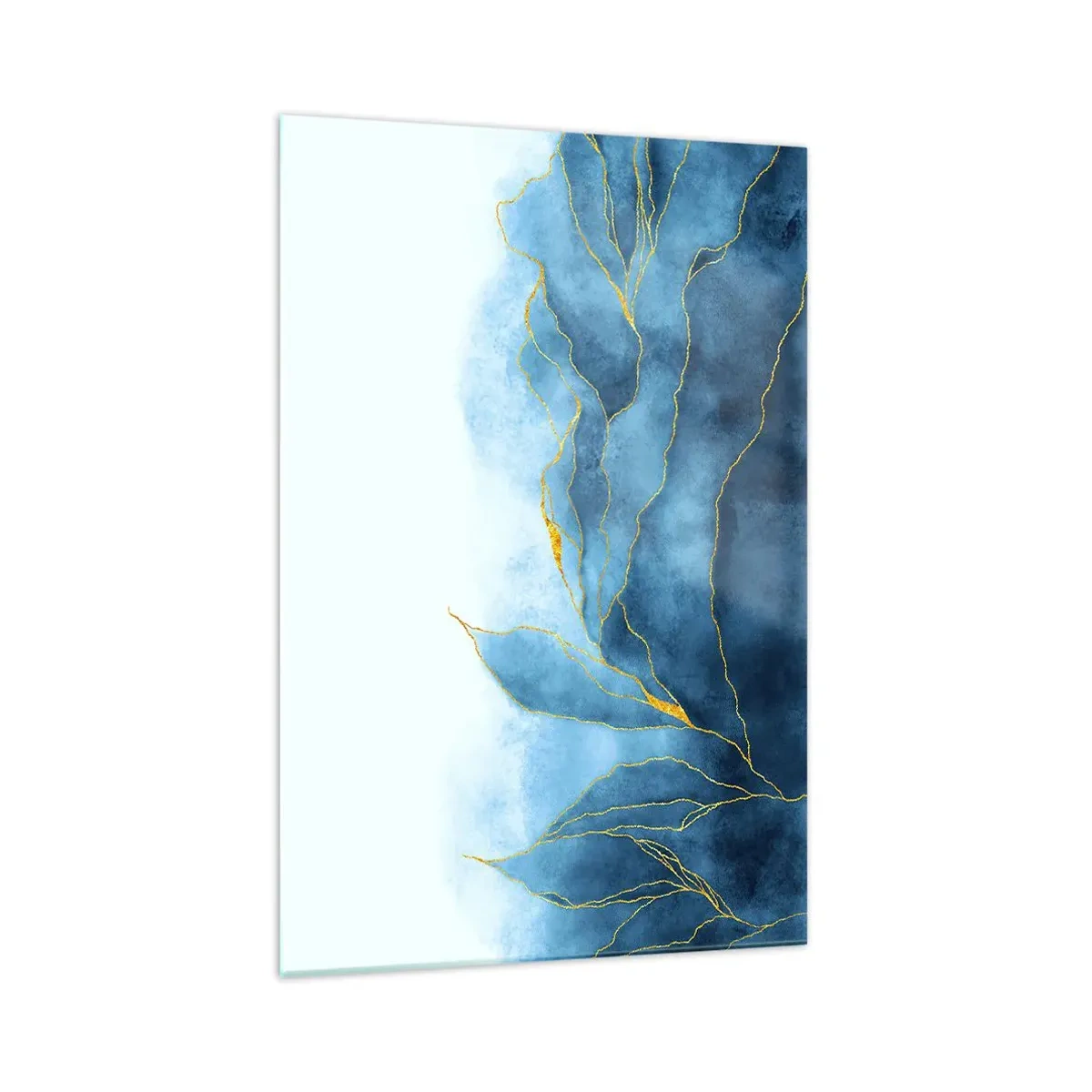 Obraz na skle - Blankyt ve zlatě - 70x100 cm