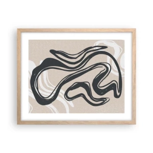 Plakát v rámu světlý dub - Znásobená exprese - 50x40 cm