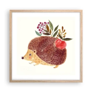 Plakát v rámu světlý dub - A už mě máš rád - 50x50 cm