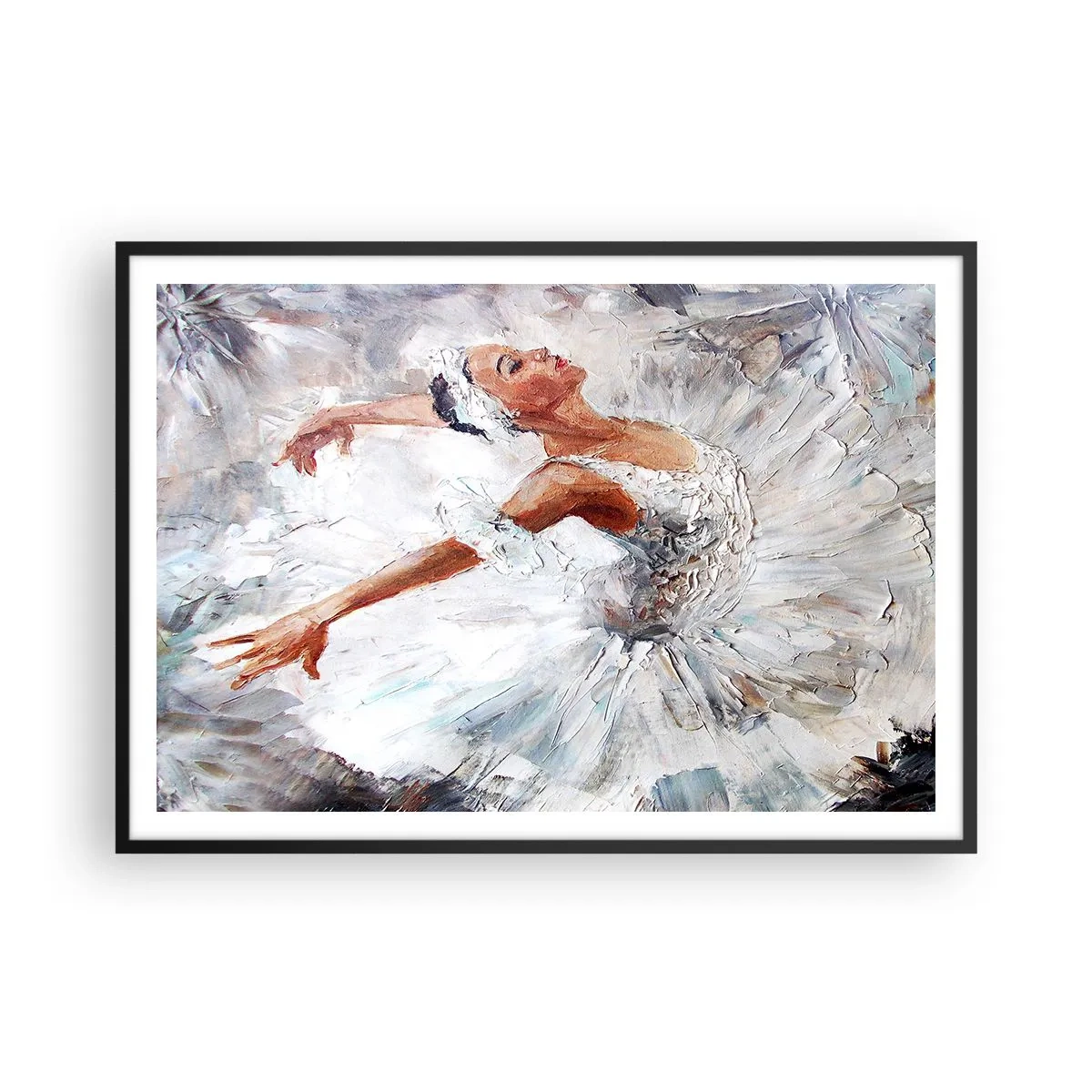 Plakát v černém rámu - Jemná a lehká jako tyl - 100x70 cm