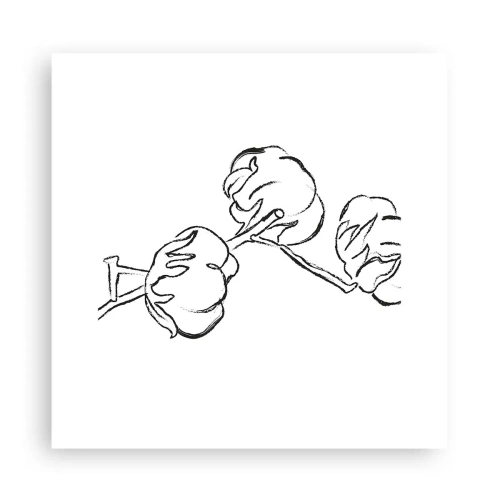 Plakát - Bavlněné chmýří - 30x30 cm