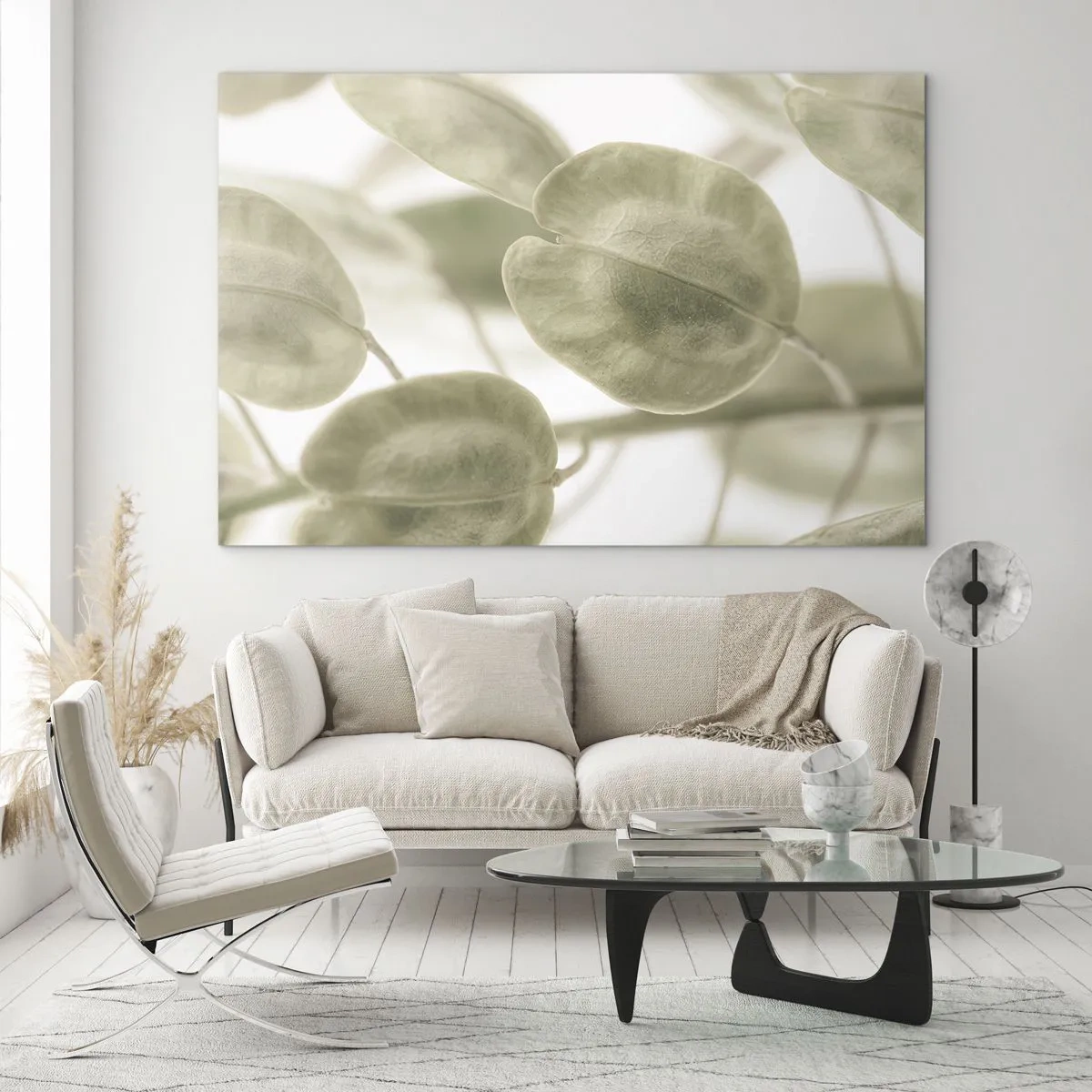 Obraz na skle - Na začátku bylo listí… - 70x50 cm