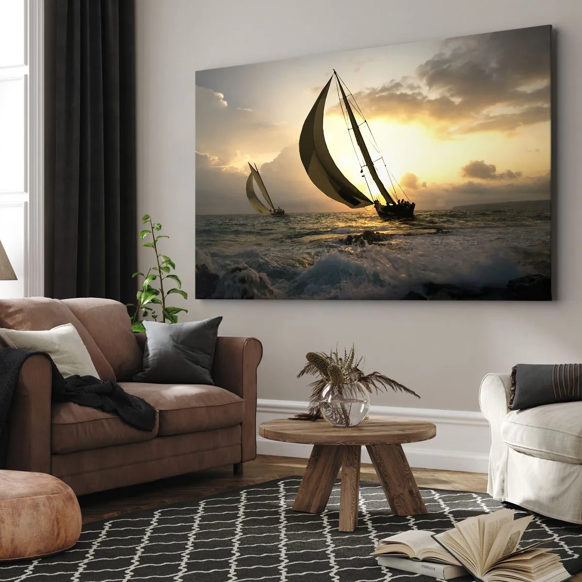 Obraz na plátně - S větrem a proti větru - 70x50 cm