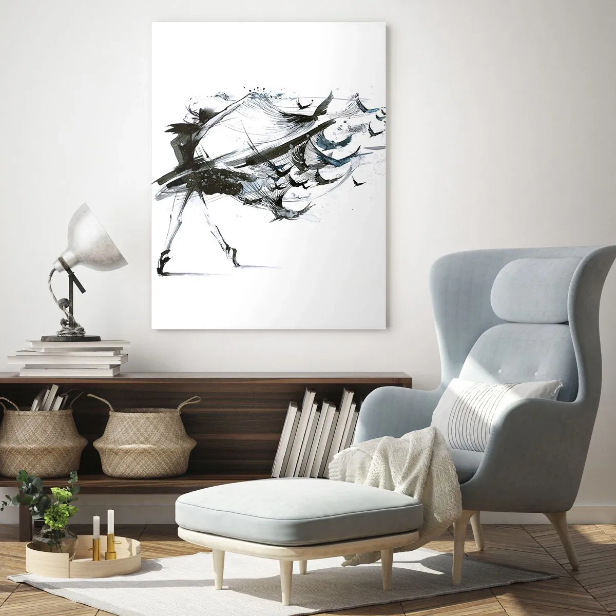 Obraz na skle - Magie hudby uvolňuje od kouzla - 50x70 cm