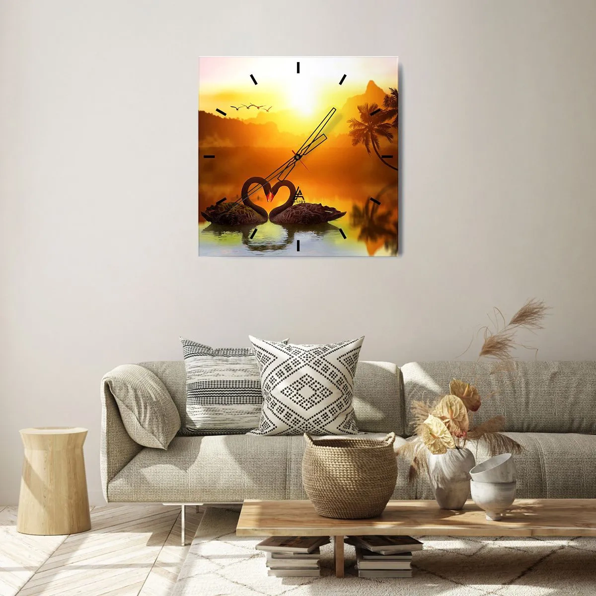 Nástěnné hodiny - Všechno do páru - 40x40 cm