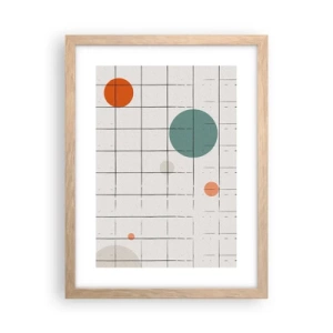 Plakát v rámu světlý dub - V pasti. My nebo ony? - 30x40 cm