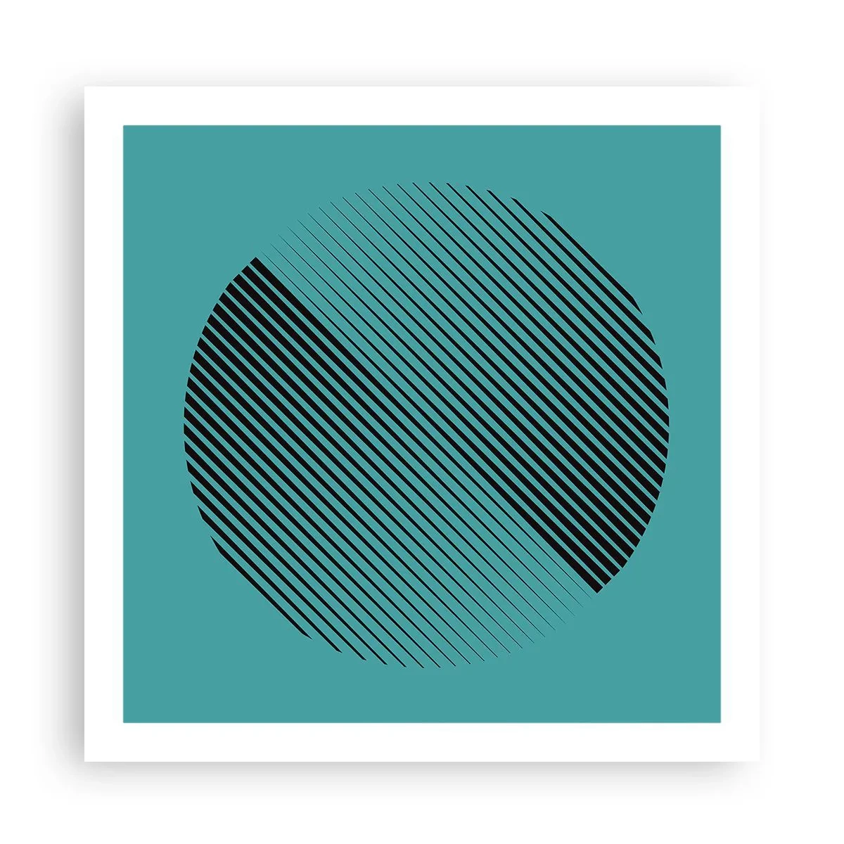 Plakát - Kruh – geometrická variace - 60x60 cm