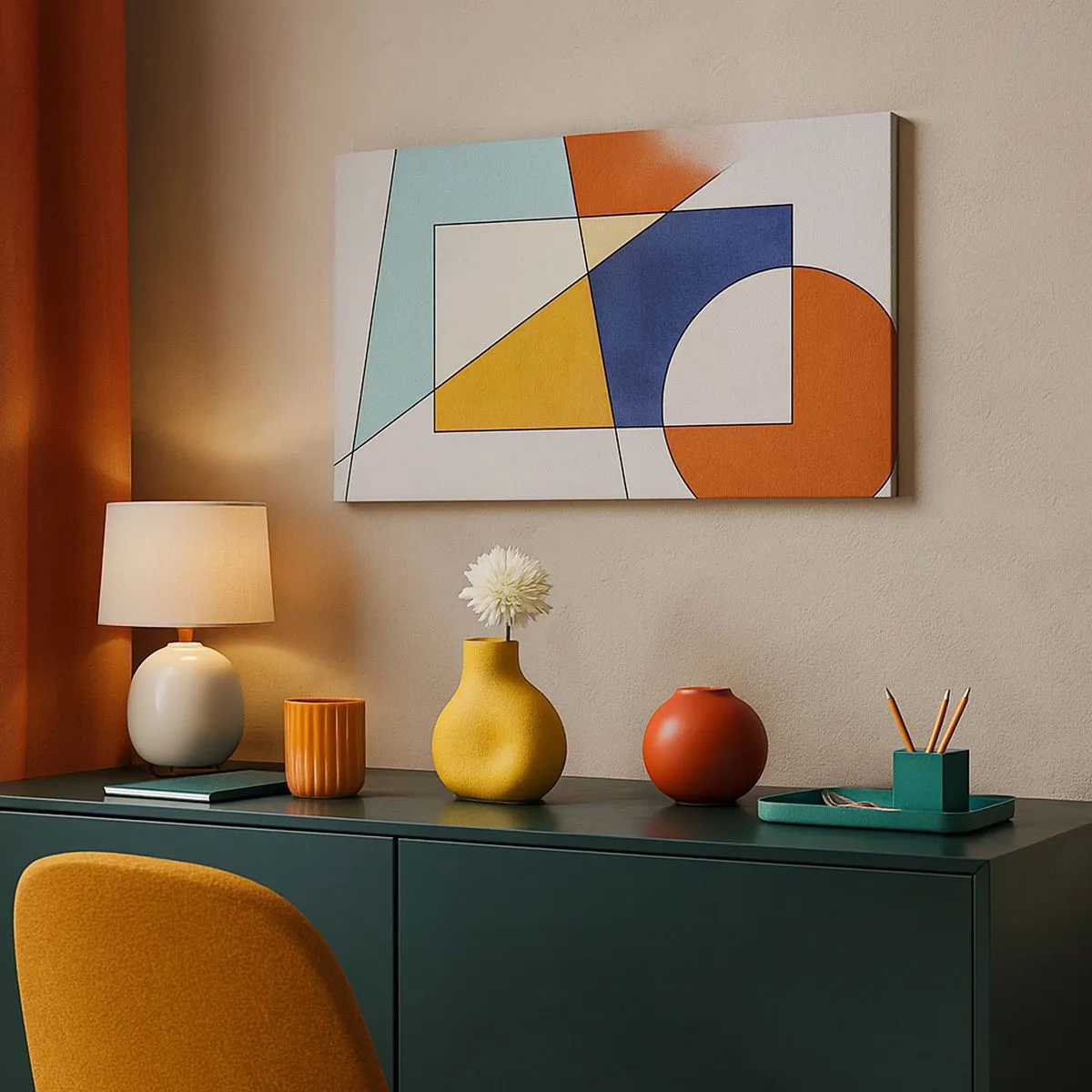 Obraz na plátně - Abstrakce: modernistická zábava - 100x40 cm