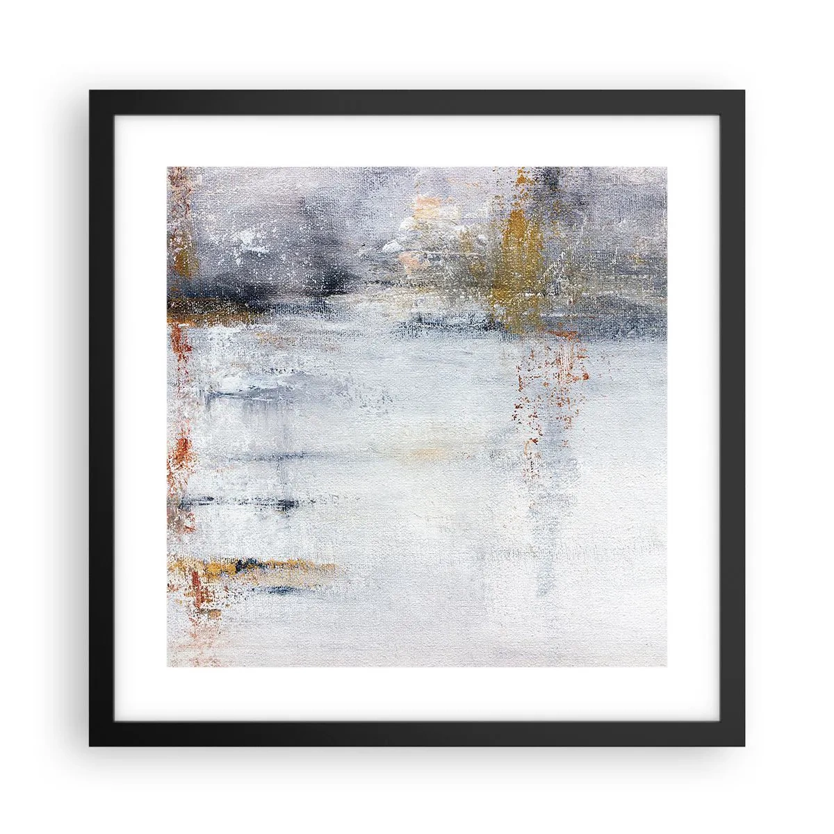 Plakát v černém rámu - Za závojem vzduchu - 40x40 cm