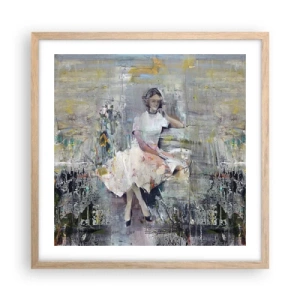Plakát v rámu světlý dub - Klasická a moderní - 50x50 cm