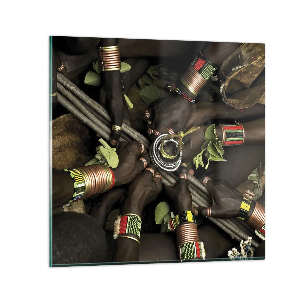 Obraz na skle - Jsme spolu - 40x40 cm