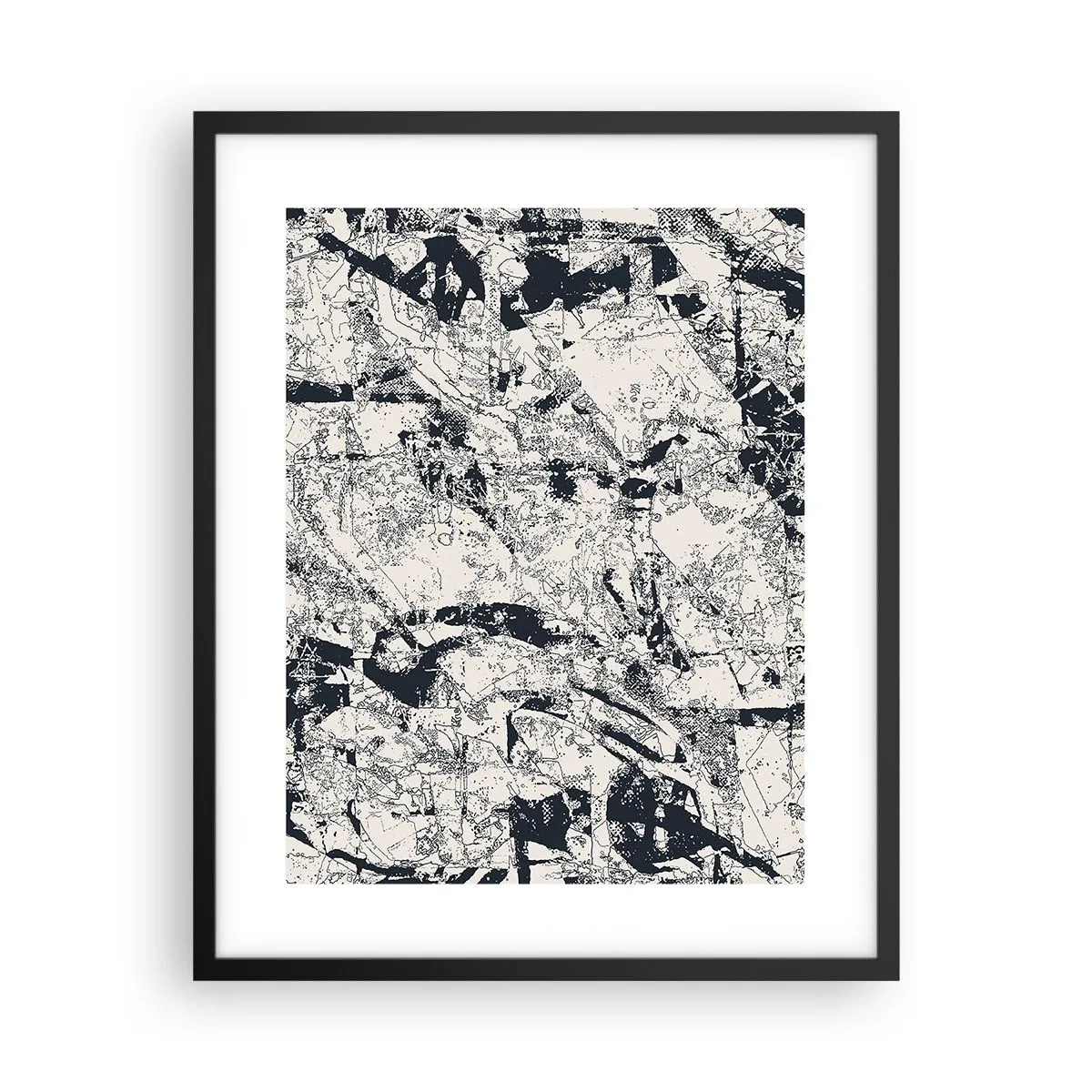 Plakát v černém rámu - Prolínání protikladů - 40x50 cm