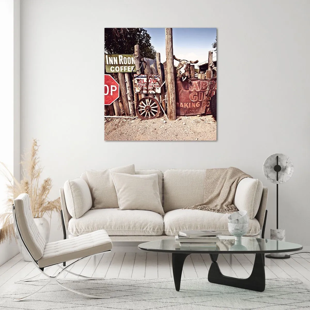 Obraz na skle - A čas se zastavil - 70x70 cm