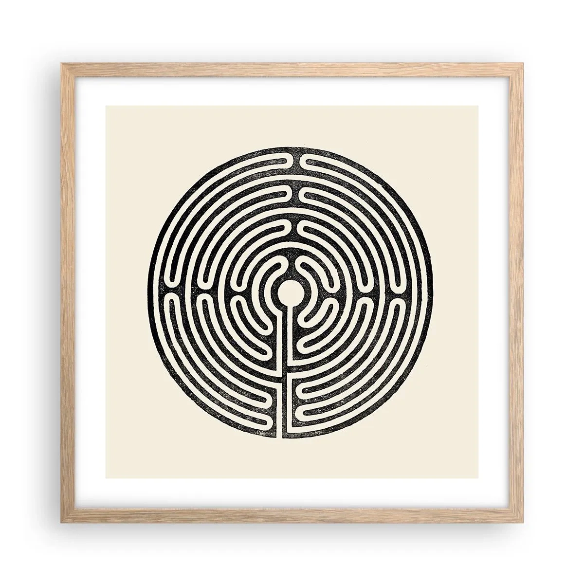 Plakát v rámu světlý dub - Tajemný řád - 50x50 cm