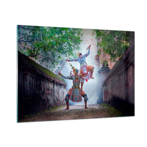 Obraz na skle - Vražedně krásný tanec - 100x70 cm