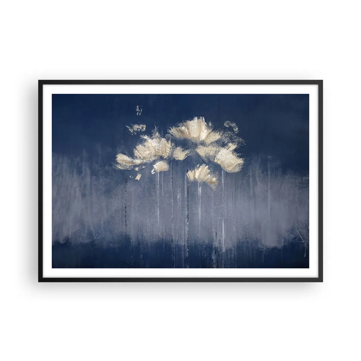 Plakát v černém rámu - Jako okvětní lístky ve větru - 100x70 cm