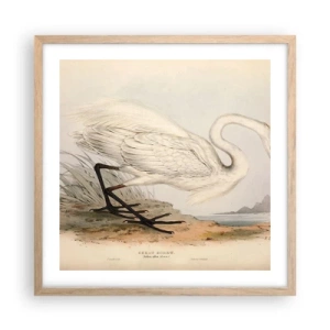 Plakát v rámu světlý dub - Paní rákosin - 50x50 cm