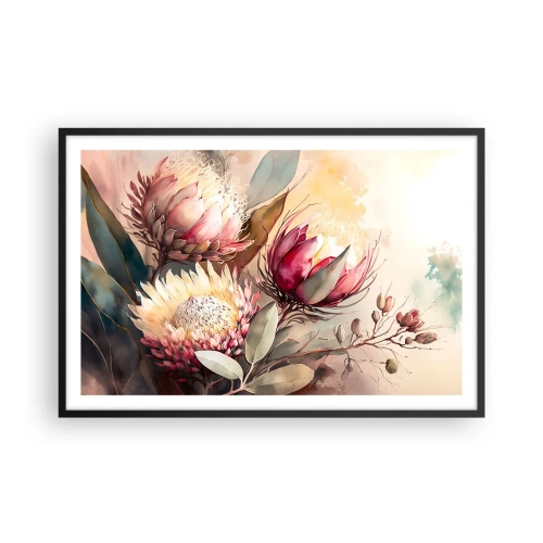 Plakát v černém rámu - Z profilu a en face - 91x61 cm