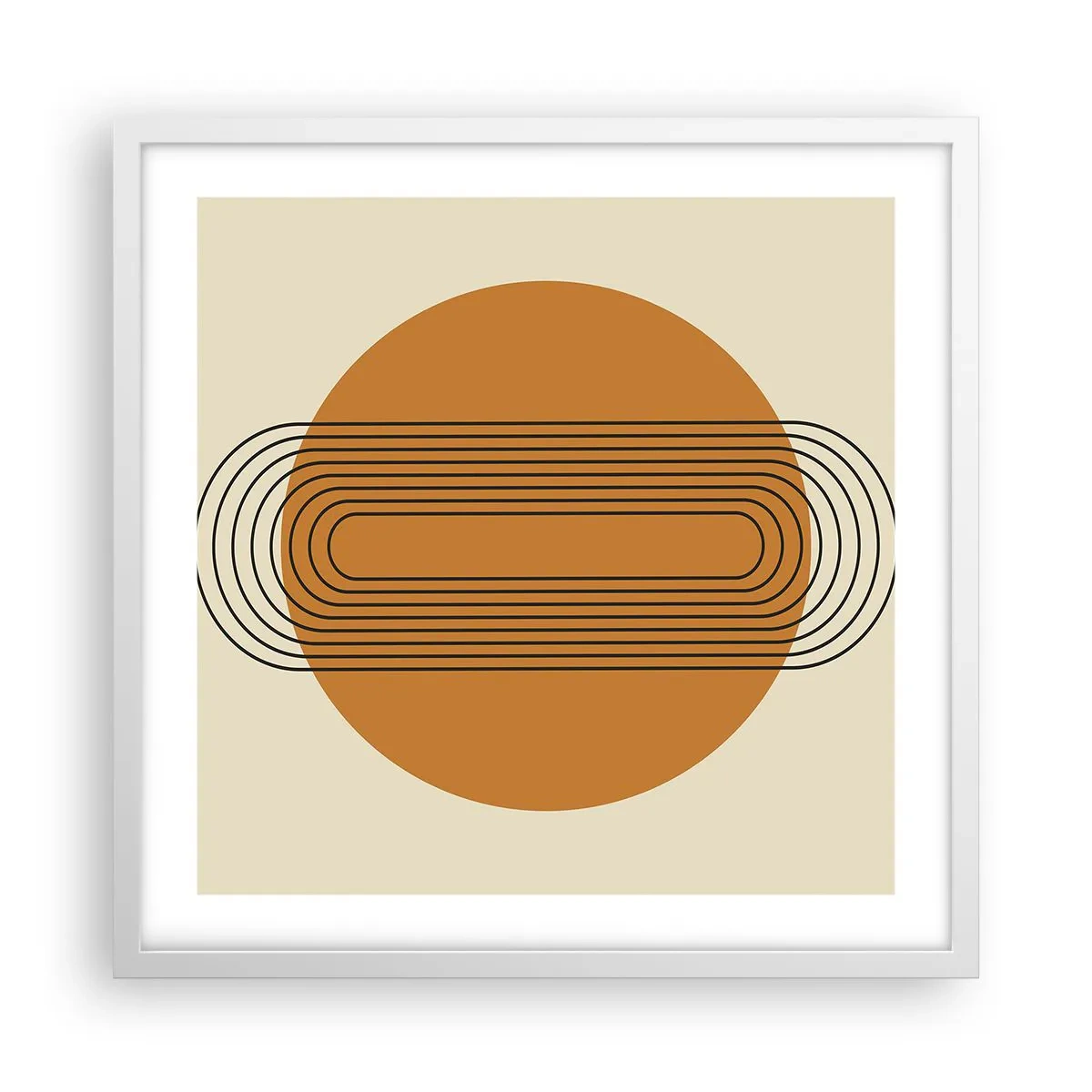 Plakát v bílém rámu - Dokonalý plán - 50x50 cm