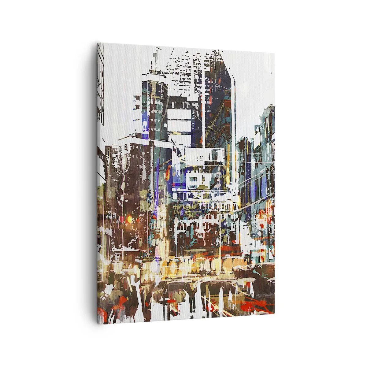 Obraz na plátně - Třpytivé město - 50x70 cm