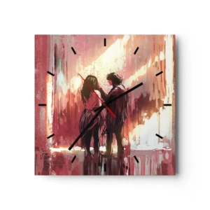 Nástěnné hodiny - Věčný příběh lásky - 30x30 cm