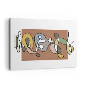 Obraz na plátně - Abstrakce, která stojí za úsměv - 120x80 cm