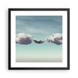 Plakát v černém rámu - Blaženost okamžiku - 40x40 cm