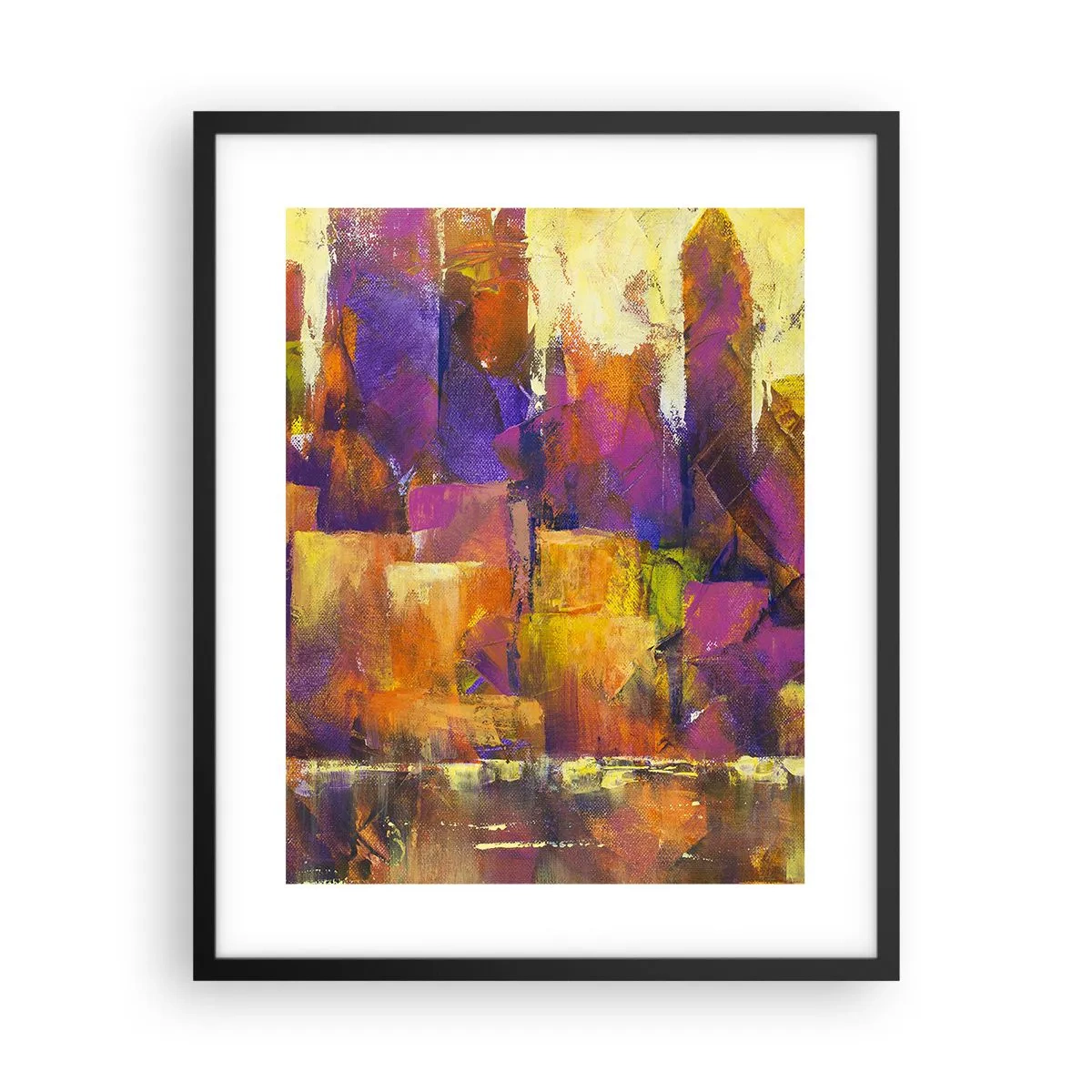 Plakát v černém rámu - Metropolitní kompozice - 40x50 cm