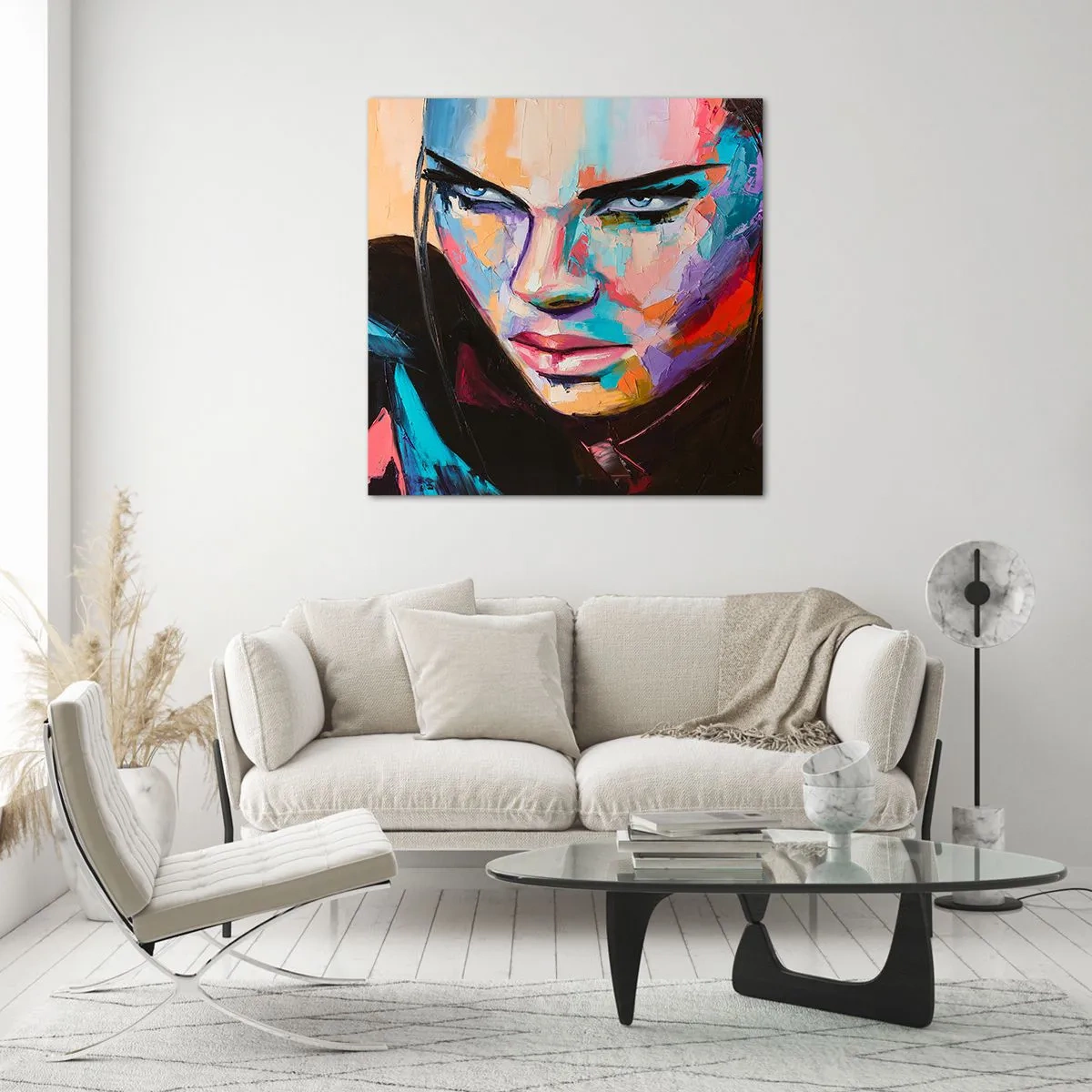 Obraz na skle - Divokost srdce - 40x40 cm