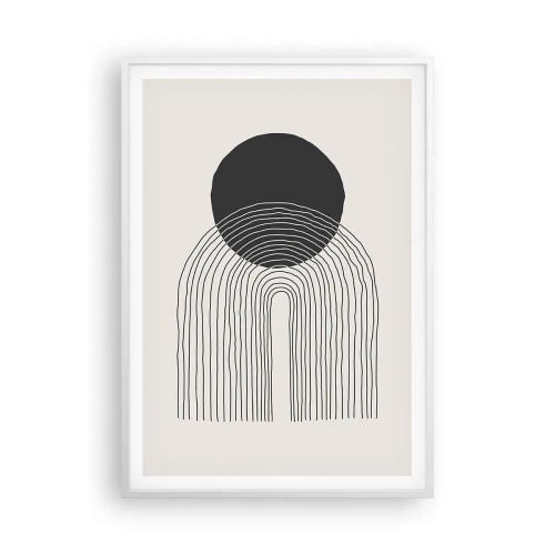 Plakát v bílém rámu - Chvění a jistota - 70x100 cm