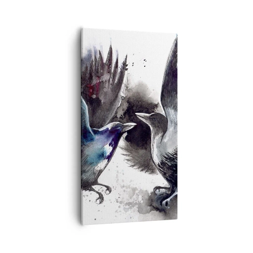 Obraz na plátně - Havran havranovi… - 55x100 cm