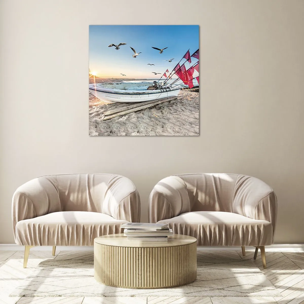 Obraz na skle - Zasloužená přestávka - 50x50 cm