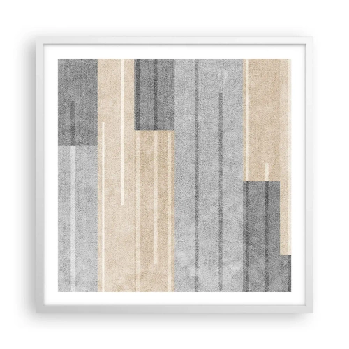 Plakát v bílém rámu - Kompozice: drž se - 60x60 cm