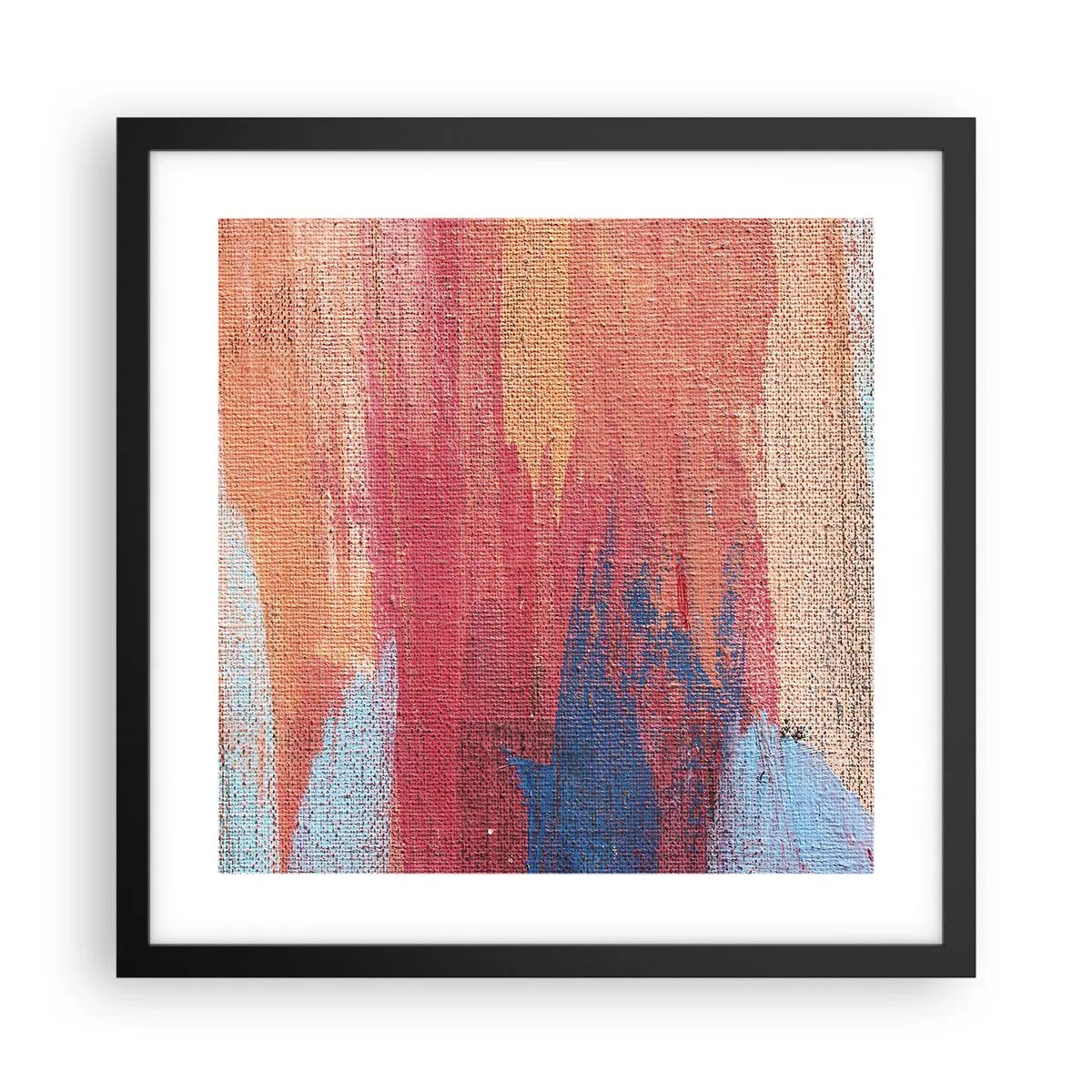 Plakát v černém rámu - Stékat duhou - 40x40 cm