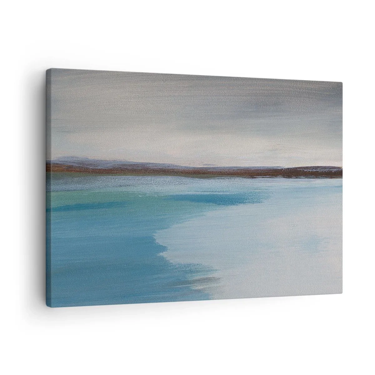 Obraz na plátně - Minimalistická krajina s vodoryskou a horizontem - 70x50cm - Horizontální krajina - Moderní nástěnná dekorace do obývacího pokoje a ložnice ARTTOR