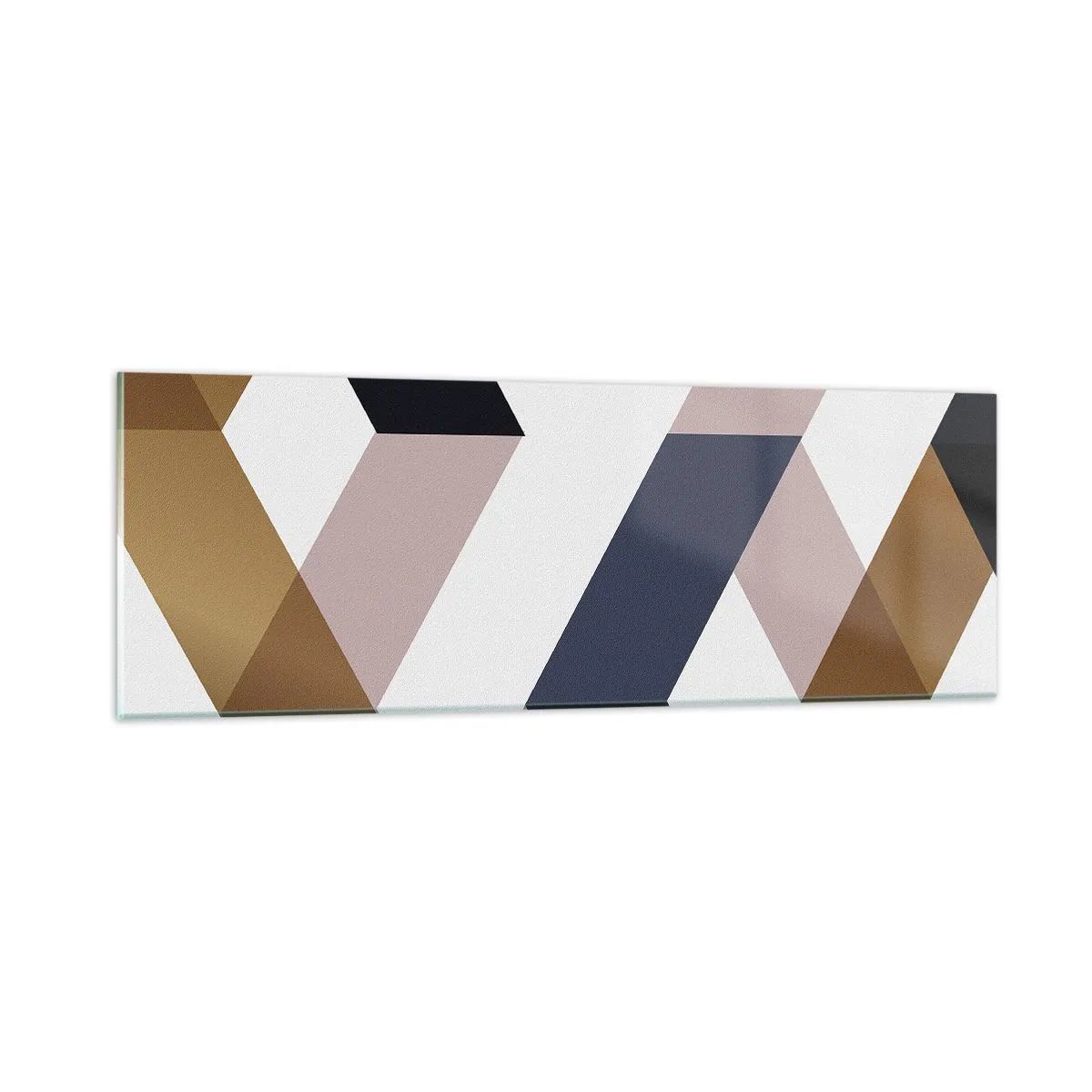 Obraz na skle - Roviny a úhly - 90x30 cm