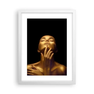 Plakát v bílém rámu - Jako zlaté hedvábí - 30x40 cm