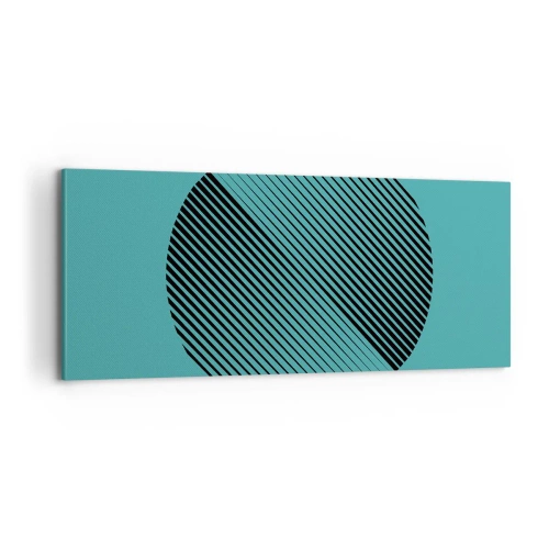 Obraz na plátně - Kruh – geometrická variace - 100x40 cm