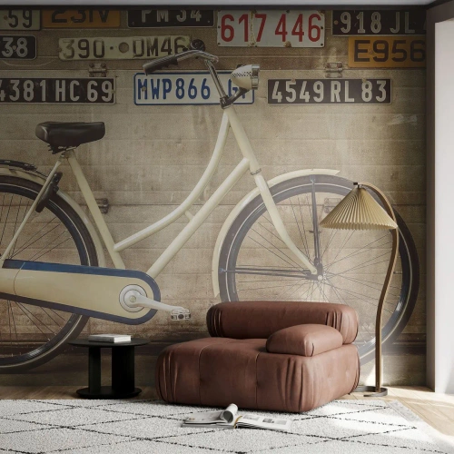 Fototapeta Standard Eco - Bez komplexů - Nástěnná malba, Jízdní kolo, Desky - 400x280 cm