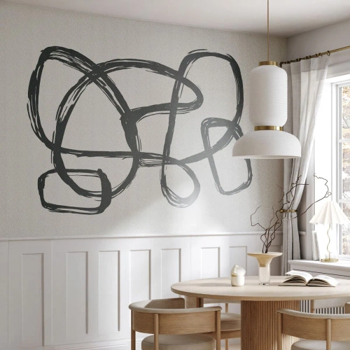 Fototapeta Standard Eco - Abstrakce ve smyčce - Boho, Kus, Minimalistický - 150x105 cm