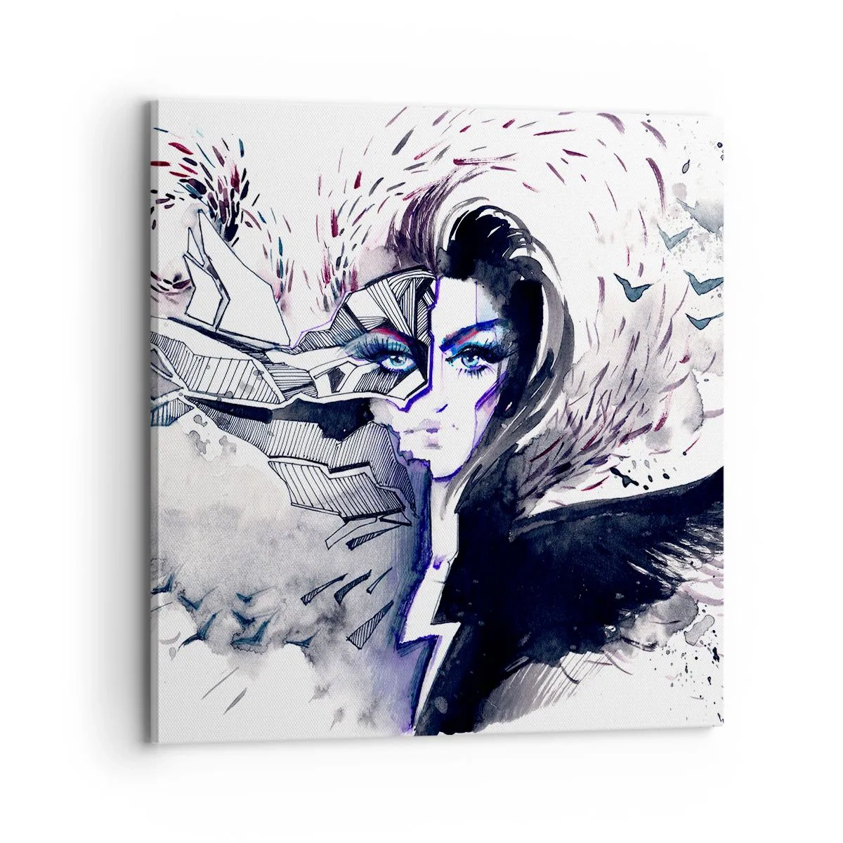 Obraz na plátně - Démonická a krásná - 70x70 cm