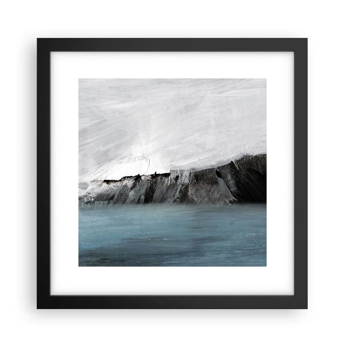 Plakát v černém rámu - Voda – země: střet živlů - 30x30 cm
