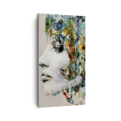 Obraz na plátně - Vynořila se z šedi - 45x80 cm